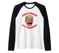 John Barron para Presidente Camiseta Manga Raglan
