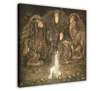John Bauer - Póster artístico de pared con texto en inglés "Look at Them Troll Mother Said Look at My Sons 1915" (20 x 20 i)