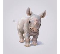 John Butler Impresiones en Lienzo Rhino 40 x 40 cm, Poliéster, Multicolor, 40x40x3.2 cm