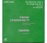 John Cage 44 Harmonies from Apartment House 1776 (The Ard (CD) (Importación USA)