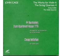 John Cage 44 Harmonies from Apartment House 1776 (The Ard (CD) (Importación USA)