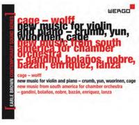 John Cage Cage/Wolff: New Music for Violin and Piano/... (CD) (Importación USA)