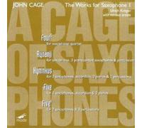 John Cage Works for Saxophone, The (Krieger) (CD) Album (Importación USA)