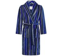 John Christian Albornoz Polar térmica Super Suave, Rayas Azules y Grises, XL