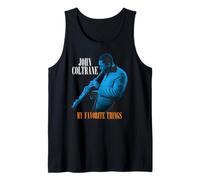 John Coltrane Mis Cosas Favoritas Azul Foto Camiseta sin Mangas