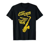 John Coltrane Newport Jazz Festival 1965 Impresión amarilla Camiseta