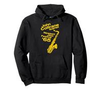 John Coltrane Newport Jazz Festival 1965 Impresión amarilla Sudadera con Capucha