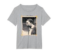 John Coltrane Un Amor Supremo Nueva Jersey 1964 Camiseta, Mujer Tallas Grandes, Gris Jaspeado, 6XL Grande