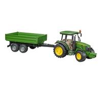 Bruder: Tractor John Deere 5115M con remolque