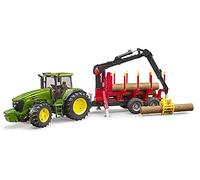 John Deere 7930 Tractor with Forestry Trailer and 4 Logs