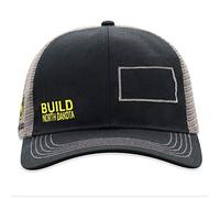 John Deere Build State Pride Cap-Black and Gray-North Dakota
