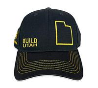 John Deere Build State Pride Full Twill Hat-Black and Grey