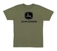 John Deere Camiseta de Manga Corta gráfica para Hombre con Logotipo, Oliva, XX-Large