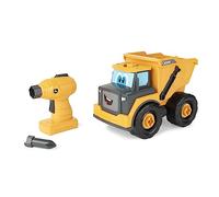 John Deere de Bizak, Build-A-Buddy Johnny Tractor Construye el Camión de Color Amarillo, icluye 18 Piezas, un Taladro eléctrico y su Broca, con Piezas Grandes preparadas para los niños +18 Meses