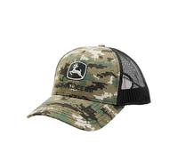 John Deere Digi LP86103 - Gorra de Punto Plano para Hombre, diseño de Camuflaje, Verde, Talla única
