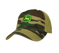 John Deere Embroidered Logo Mesh Back Baseball Hat - One Size - Men's - Camo
