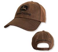 JOHN DEERE Gorra en paño de aceite, aspecto marrón, retro, marrón, Talla única
