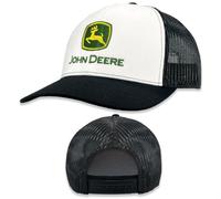 John Deere Gorra de béisbol 13083346Whbk Gorra de béisbol actual Gorra de camionero bordado Ywgr blanco/negro, Blanco/Negro, talla única