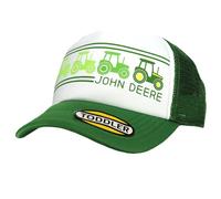 John Deere Gorra de béisbol para niño con parche de tractor, color verde, talla única, forro polar verde con licencia oficial de star wars silent one crew., altoa única/XL
