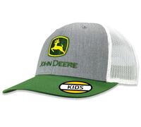 John Deere Gorra de béisbol para niño, Gris Jaspeado/Verde/Blanco, Talla única