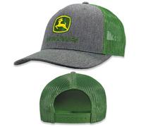 John Deere Gorra de béisbol y gorra de camionero 13083346Hggr Ywgr, gris melange/verde, talla única, Grey Melange Green, Talla única