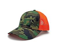 JOHN DEERE Gorra de camuflaje con malla naranja, Camuflaje Naranja, Talla única