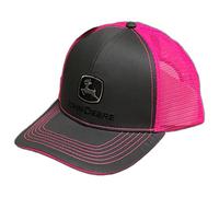 John Deere Grey with Neon Pink Mesh Snapback Hat - 23080418CH00