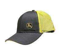 John Deere Grey with Yellow Mesh Backing Snapback Hat - 13080428CH00