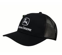 John Deere LP86109 - Gorra Embro para Hombre, Color Negro con Logotipo Blanco