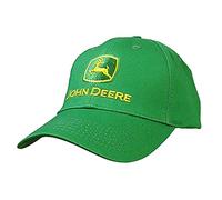 John Deere Men's Trademark Logo Core Baseball Cap, Green, Yellow Logo, One Size