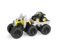 John Deere Monster Treads Rev and Roar Semi Playset - Juguete Monster Truck con