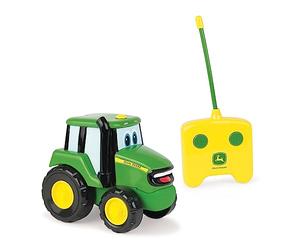 John Deere Preschool - Tractor Johnny con radiocontrol (Tomy 42946) | Juguete para tractores a partir de 2 años. Coche teledirigido a partir de 3 años, juguete para niños a partir de 2 años. John