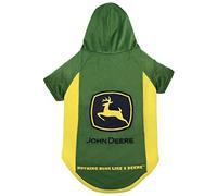 John Deere - Sudadera con Capucha para Perro, Talla M, Ropa cálida para Mascotas, Perros, Gatos, Cachorros, Gatitos. Suave, cómoda, elástica, Duradera, con Capucha para Mascotas, Chaqueta Polo con