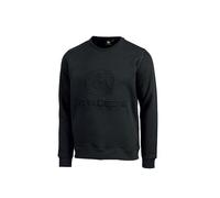 JOHN DEERE Sudadera negra con logotipo en relieve para hombre, Negro , XXL