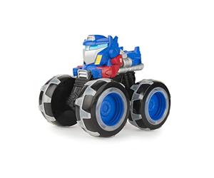 John Deere TOMY Transformers Optimus Prime Monster Treads Lightning Wheels Toy - Juguete de camión monstruo iluminado con ruedas de neón, juguetes azules para niños y niñas de 3, 4, 5 años en adelante