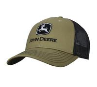 John Deere Twill Trucker Hat Mesh Baseball Cap-Olive-Os