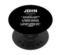 John Definition Funny Talented Great Cosplay For Johnny PopSockets PopGrip Adhesivo