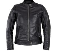 John Doe Adina Chaqueta de cuero de moto para mujer, negro, tamaño XS