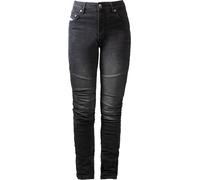 John Doe Betty Biker XTM Jeans de motocicleta para mujer, negro, Talla 29