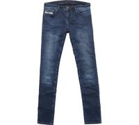 John Doe Betty Vintage Slim Vaqueros de moto para mujer, azul, tamaño 31