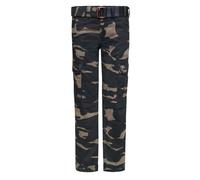 John Doe Cargo Slimcut Camouflage Pantalón, Camuflaje, Talla 26