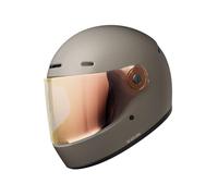 John Doe Casco retro JD One Helmet Frozen Black Casco integral de moto, Frozen Titanio, XS