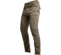 John Doe Defender Mono Pantalones textiles de motocicleta, verde, tamaño 36