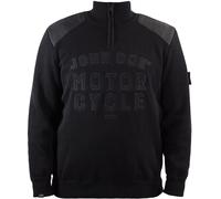 John Doe Knit Zip Big Logo Jersey, negro, Talla 3XL