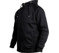 John Doe Motocicleta XTM sudadera con capucha con cremallera, negro, tamaño 4XL para Hombres
