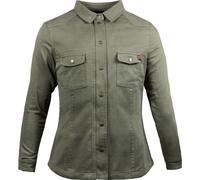 John Doe Motoshirt Basic, camisa/chaqueta mujer L female Verde Oscuro