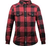 John Doe Motoshirt XTM Camisa de moto de señoras, negro-rojo, tamaño 3XL para Mujer