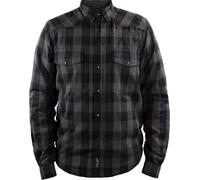 John Doe Motoshirt Camisa, negro-gris, tamaño 4XL para Hombres