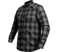 John Doe Motoshirt Camisa, negro-gris, tamaño 2XL para Hombres
