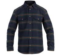 John Doe Motoshirt Vintage Camisa de moto, Azul/Verde, Talla 3XL